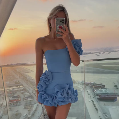 One-Shoulder Ruffle