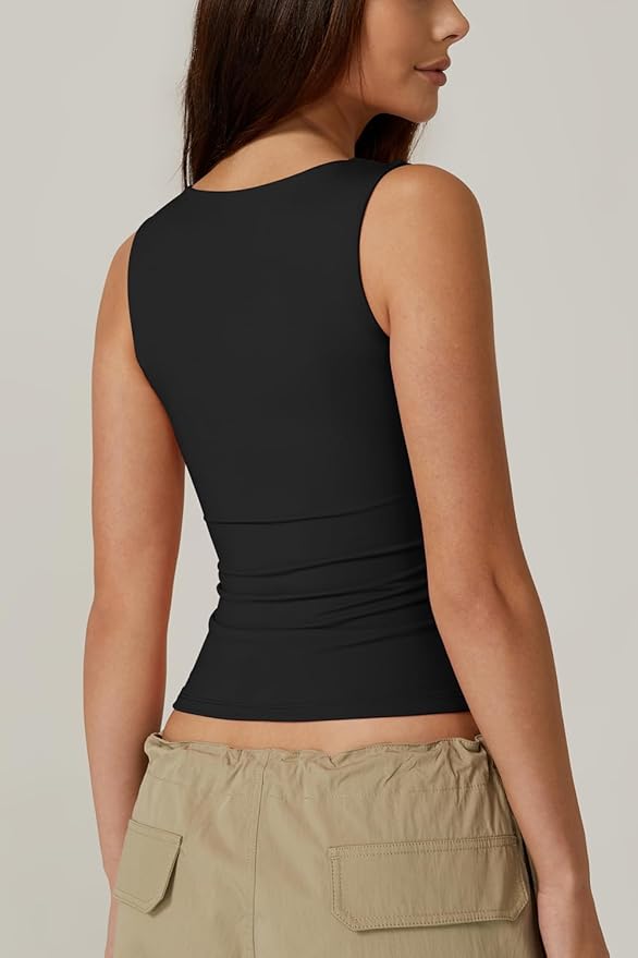 Sleek Square Neck Tank Top