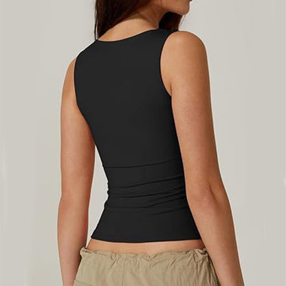 Sleek Square Neck Tank Top